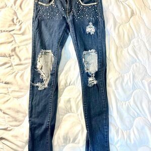 Machine Jeans Size 3 Inseam 30 Inches Glass Mirrors